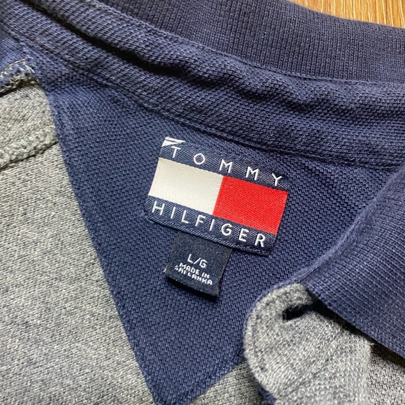 Large Tommy Hilfiger color block vintage polo - Picture 3 of 3